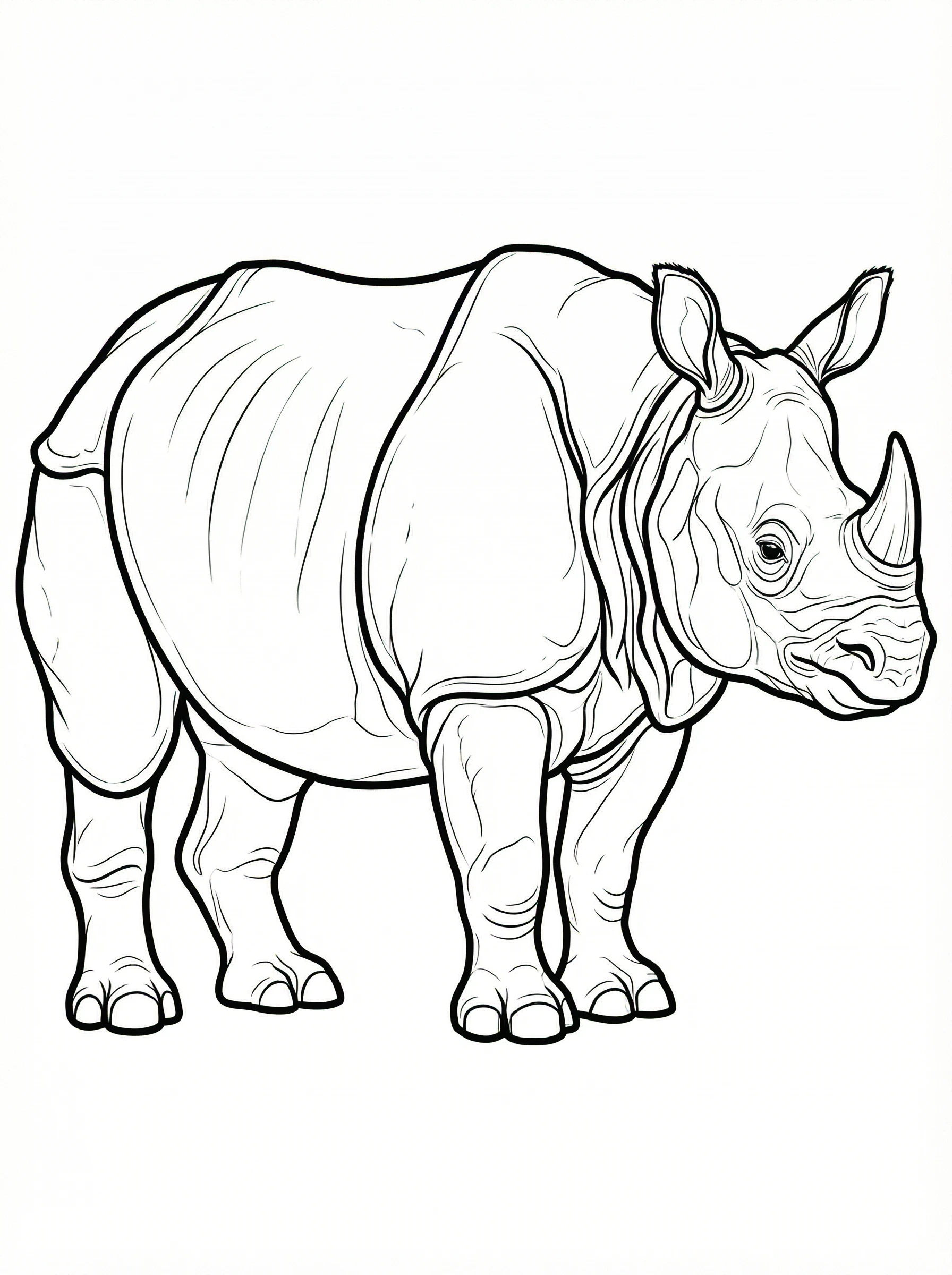 Rhinoceros Coloring Page