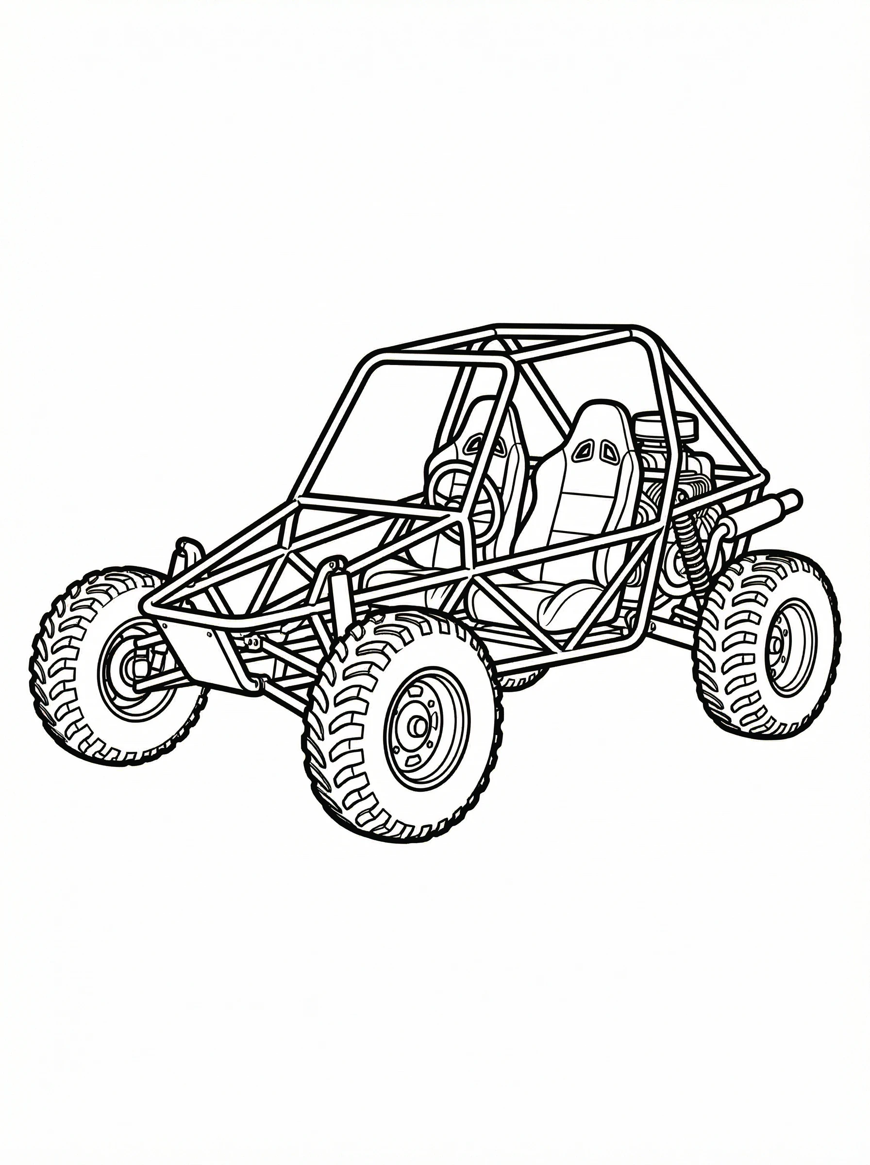 Dune Buggy Coloring Page