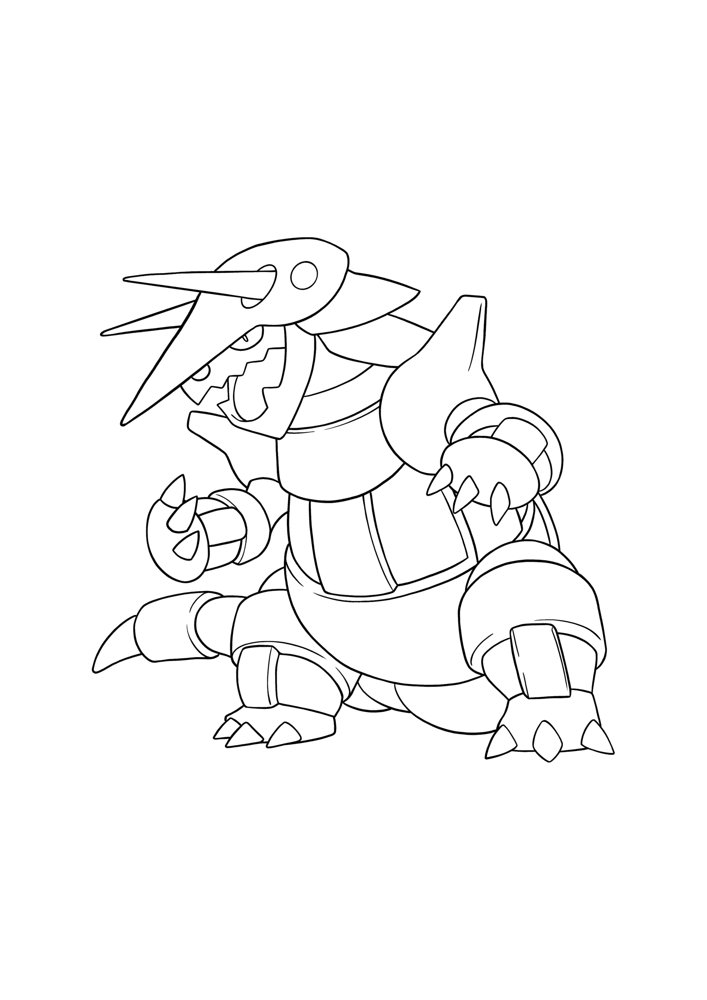 Aggron Coloring Page