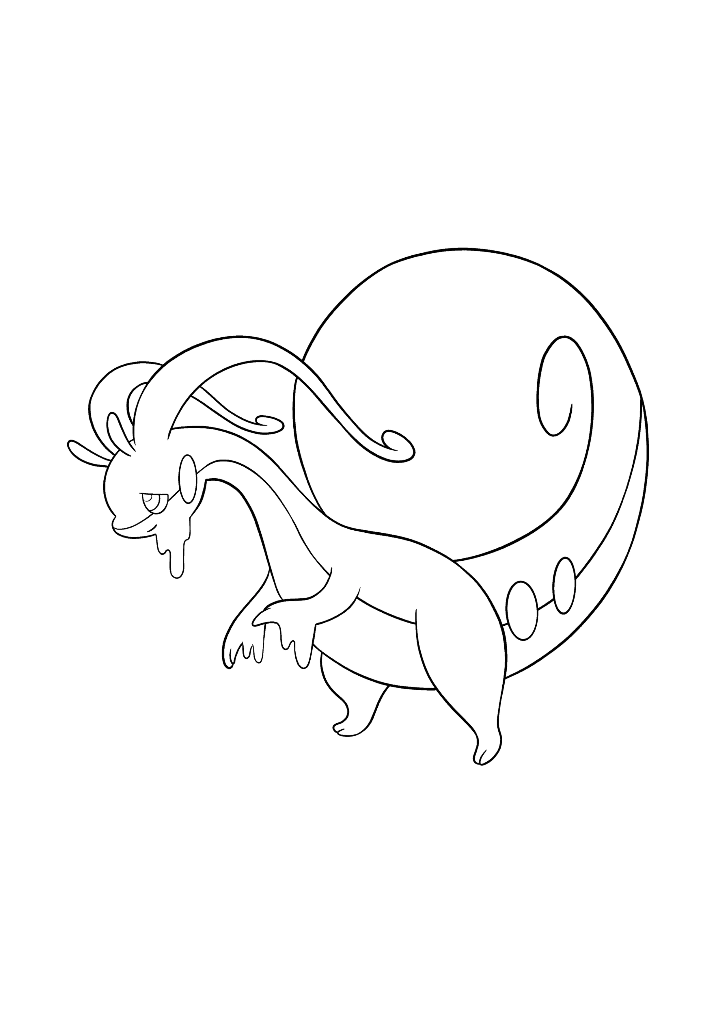 Goodra Color In Hisuian Goodra Coloring Page