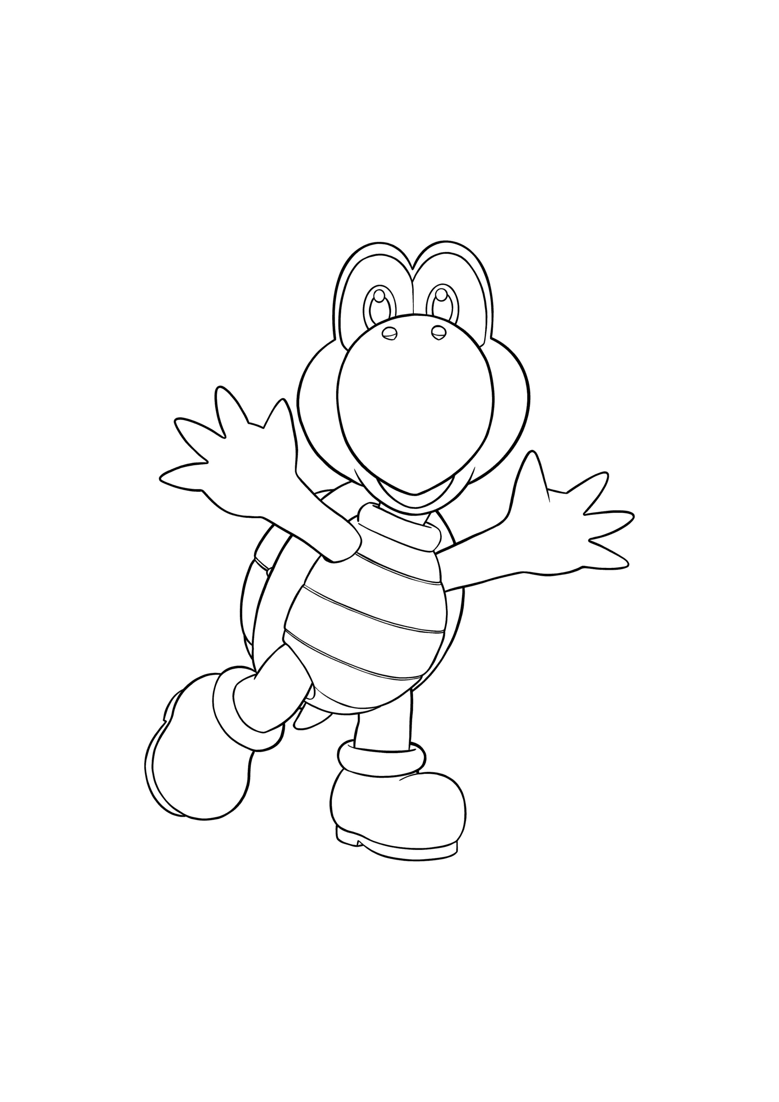 Koopa Color Koopa Troopa Coloring Page