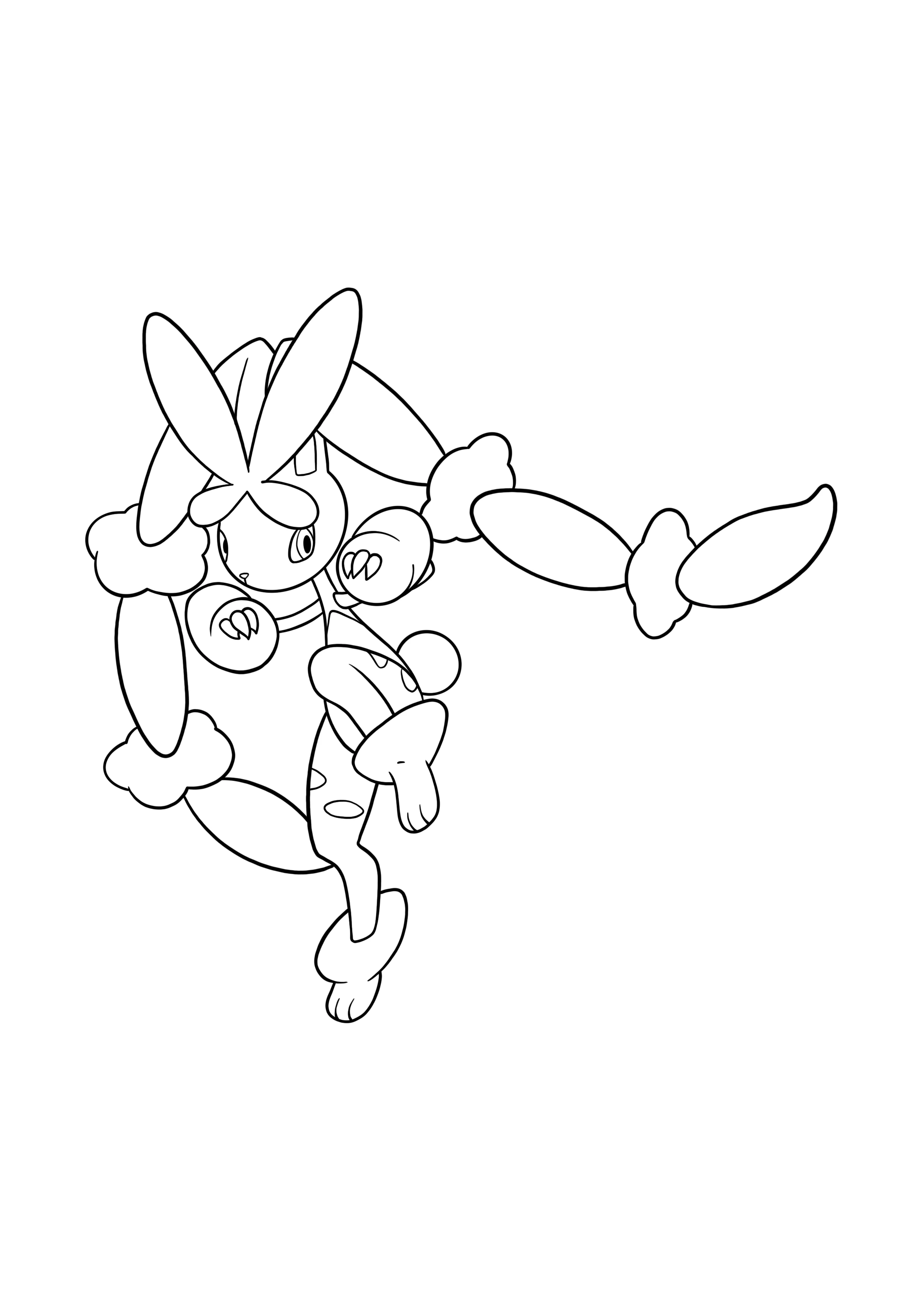 Loppy Rae Coloring Pages Mega Lopunny Coloring Page